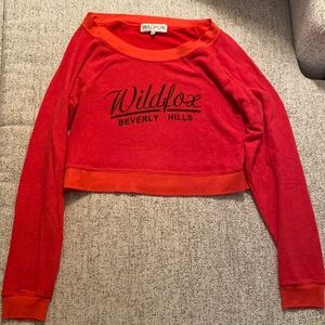 Wildfox super soft cropped sweatshirt